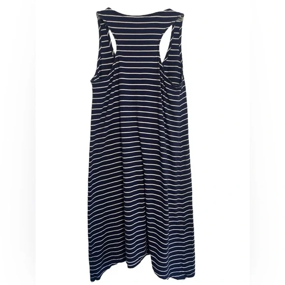 Lilly Pulitzer Dress Jennalyn Swing True Navy Palm Stripe Size XS - Picture 6 of 13